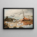 Seagulls argentés - Alfred Frödl — framed artwork on a wall