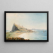 Calm Sea Painting - Alfred Frödl — framed artwork on a wall