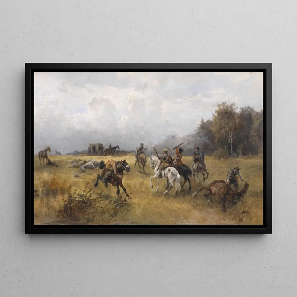 After the Attack - Alfred Friedländer — framed artwork on a wall