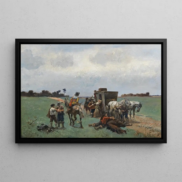 Berwältigt - Alfred Friedländer — framed artwork on a wall
