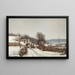 A Village in Winter - Alfred Garcement — framed artwork on a wall