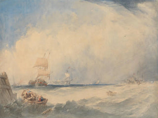 Scene of navigation in the port of Dunkerque - Alfred Gomersal Vickers — artwork view