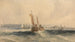 Ships off the Isle of Wight - Alfred Gomersal Vickers — artwork view