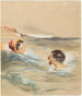 Bathers men and women - Alfred Grévin — artwork view