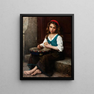 Peasant Painting - Alfred Guillou — framed artwork on a wall
