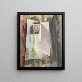 Abstract Portrait Painting - Alfred Henry Maurer — framed artwork on a wall