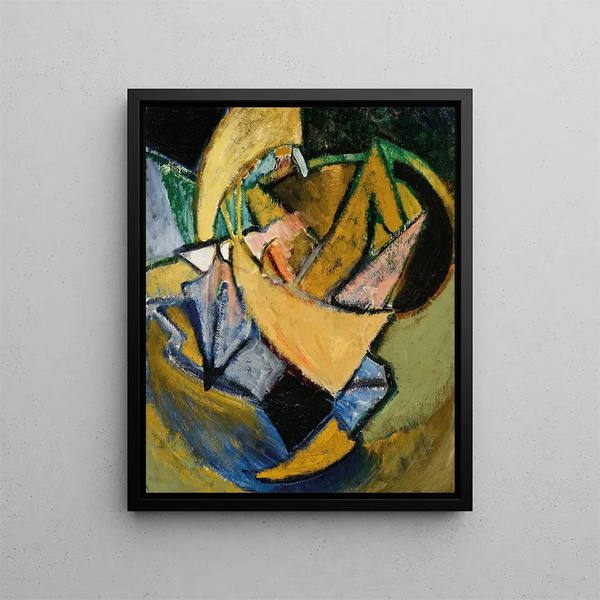 Abstraction - Alfred Henry Maurer — framed artwork on a wall
