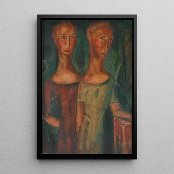 Reproduction of the painting Duality - Alfred Henry Maurer