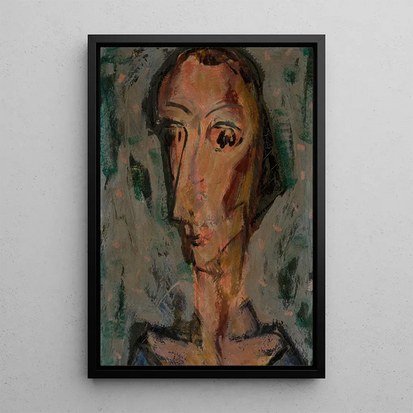 Tête de femme - Alfred Henry Maurer — framed artwork on a wall