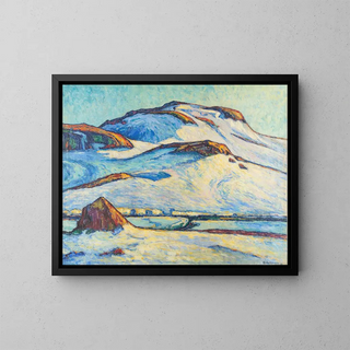 Glaciers - Alfred Hermann Helberger — framed artwork on a wall