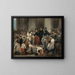 The Duke of Orléans visiting the sick at the Hôtel-Dieu during the cholera epidemic in 1832 - Alfred Johannot — framed artwork on a wall