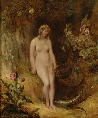 Eve with the serpent - Alfred Joseph Woolmer — artwork view