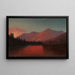 Sunset over Silver Lake, Cottonwood Canyon, Utah - Alfred Lambourne — framed artwork on a wall