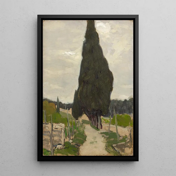 Reproduction of the painting Allée de cyprès - Alfred Lesbros