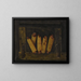 Corn Cobs Hanging - Alfred Montgomery — framed artwork on a wall
