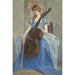 Francesca, the artist's daughter, and her viola da gamba - Alfred Palmer — artwork view