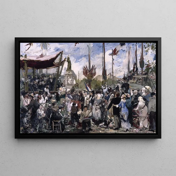 July 1880 inauguration of the monument to the Republic - Alfred Philippe Roll — framed artwork on a wall