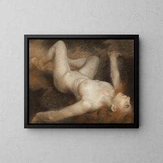 Demonical - Alfred Philippe Roll — framed artwork on a wall