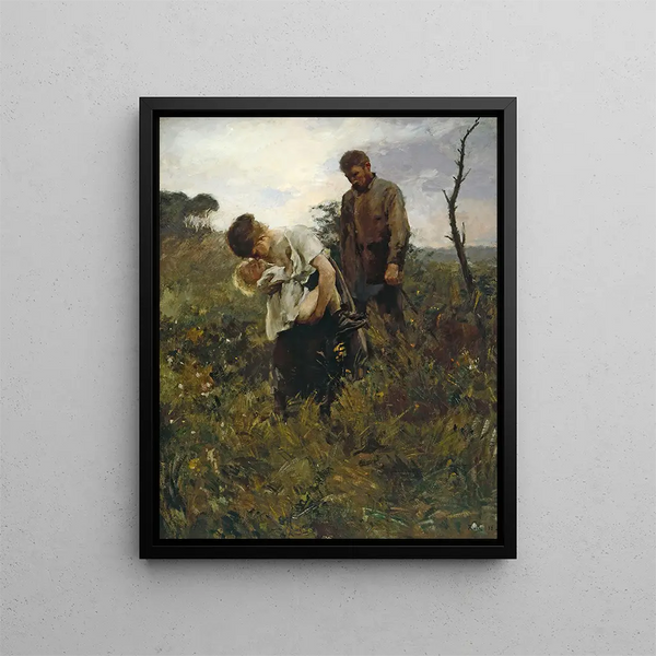 Exodus - Alfred Philippe Roll — framed artwork on a wall