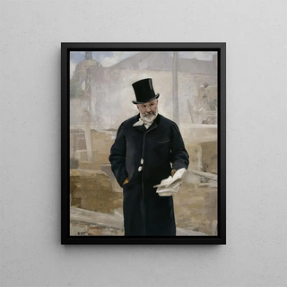 Portrait of Adolphe Alphand - Alfred Philippe Roll — framed artwork on a wall