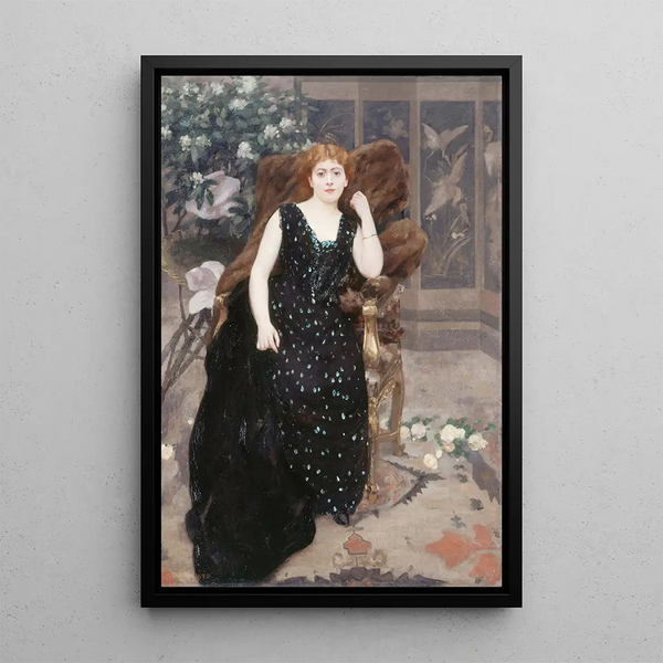 Reproduction of the painting Portrait of Jane Hading - Alfred Philippe Roll