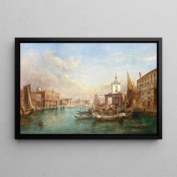 La Dogana - Alfred Pollentine — framed artwork on a wall