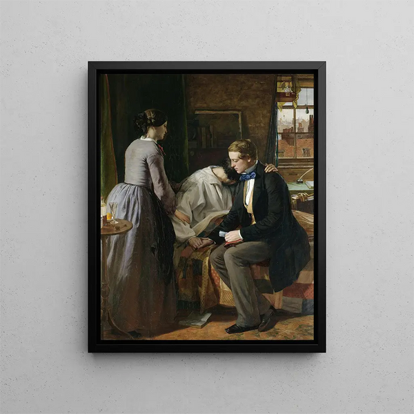 Old school friends - Alfred Rankley — framed artwork on a wall