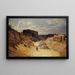 Le percement de l'avenue Junot Montmartre - Alfred Renaudin — framed artwork on a wall
