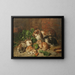 A family of rabbits - Alfred Richardson Barber — framed artwork on a wall