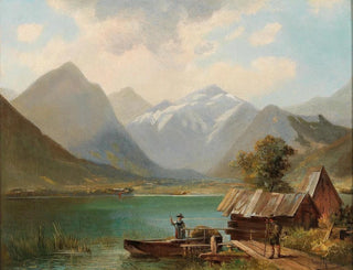 on Lake Achensee, Tyrol - Alfred Schönberger — artwork view