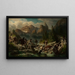 Motif of the Kościeliska Valley - Alfred Schoupp — framed artwork on a wall
