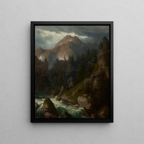 Mont Pyszna dans les Tatras - Alfred Schoupp — framed artwork on a wall