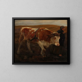 The Return of the Field - Alfred Schrötter von Kristelli — framed artwork on a wall