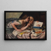 The poet and his muse - Alfred Schwarzschild — framed artwork on a wall