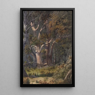 Reproduction of the painting of Hone Heke's Burial Site, Bay of Islands - Alfred Sharpe