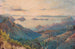 Sunset over the Gorges of Kikowhakarere in Coromandel - Alfred Sharpe — artwork view