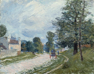 A bend in the road - Alfred Sisley — artwork view