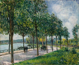 Avenue de châtaigniers - Alfred Sisley — artwork view