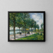 Avenue de châtaigniers - Alfred Sisley — framed artwork on a wall
