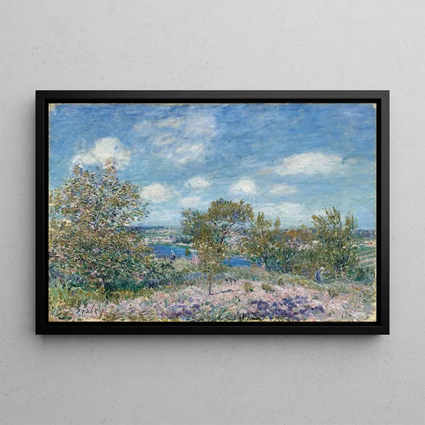 Afternoon in May near Moret-sur-Loing - Alfred Sisley — framed artwork on a wall