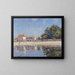 Bords du Loing à Saint-Mammes - Alfred Sisley — framed artwork on a wall