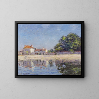 Bords du Loing à Saint-Mammes - Alfred Sisley — framed artwork on a wall