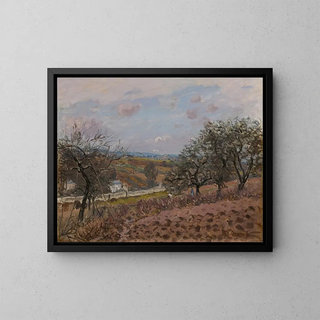 Bougival - Alfred Sisley — framed artwork on a wall