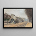 Boulevard Héloïse - Alfred Sisley — framed artwork on a wall