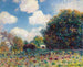 Pathway through a Wood - Alfred Sisley — artwork view