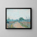 Chemin de Prunay à Louveciennes - Alfred Sisley — framed artwork on a wall