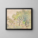 Path at the Edge of a Wood - Alfred Sisley — framed artwork on a wall