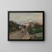 Sunset on the Versailles Road to Chaville - Alfred Sisley — framed artwork on a wall
