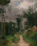 Garde-champêtre dans la forêt de Fontainebleau - Alfred Sisley — artwork view