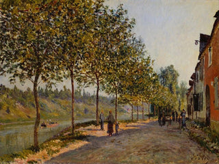 Morning in June at Saint-Mammes - Alfred Sisley — artwork view